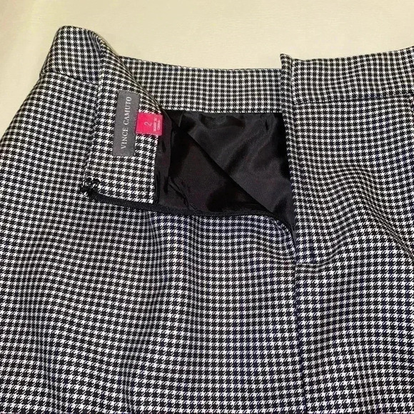 VINCE Camuto Houndstooth Skirt Size 2 NWOT - Picture 6 of 9